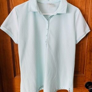 CALIA by Carrie Underwood Mint Short Sleeve Polo